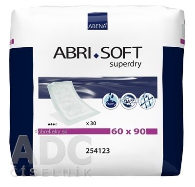 ABENA Abri-Soft Superdry podložka absorpčná, 60x90 cm, savosť 1500 ml, 1x30 ks
