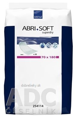 ABENA Abri-Soft Superdry podložka zastielacia, 70x180 cm, savosť 2000 ml, 1x30 ks