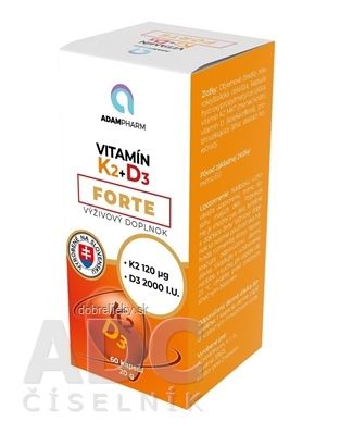 ADAMPharm Vitamín K2+D3 FORTE cps 1x60 ks