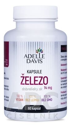 Adelle Davis ŽELEZO 14 mg cps 1x60 ks
