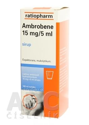 AMBROBENE 15 mg/5 ml sir 300 mg 1x100 ml