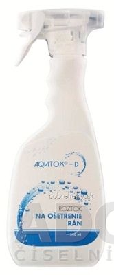 Aqvitox-D roztok na ošetrenie rán, s rozprašovačom 1x500 ml