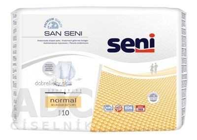 Seni SAN Normal plienky vkladacie, anatomické, 5 kvap. 1300 ml, 1x10 ks
