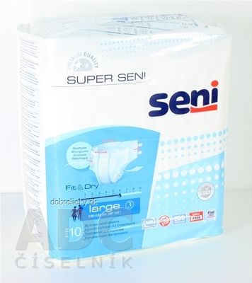 Seni SUPER SENI large 3 plienkové nohavičky (obvod 100-150 cm) 1x10 ks