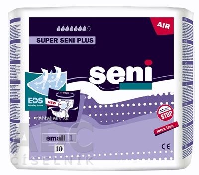 Seni SUPER SENI PLUS small 1 plienkové nohavičky (obvod 55-80 cm) 1x10 ks