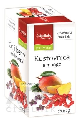 APOTHEKE PREMIER SELECTION Kustovnica a mango 20x2 g (40 g)