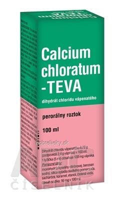 CALCIUM CHLORATUM-TEVA sol por (fľ.skl.hnedá) 1x100 ml