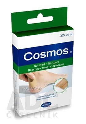 COSMOS Sport náplasť na rany, vodeodolná (INOV.) (6x10 cm) 1x5 ks