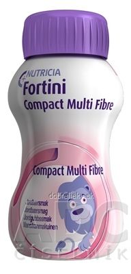 Fortini Compact Multi Fibre s jahodovou príchuťou 4x125 ml