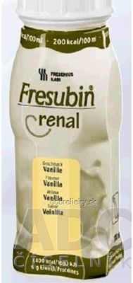 Fresubin RENAL príchuť vanilková, sol 4x200 ml (800 ml)