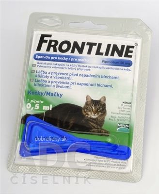 FRONTLINE Spot-on pre mačky sol (na kožu, pipeta) 1x0,5 ml