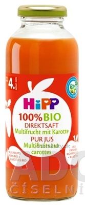 HiPP 100 % BIO Ovocna šťava s karotkou (od ukonč. 4. mesiaca) 1x330 ml