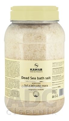 KAWAR SOĽ Z MŔTVEHO MORA kúpeľová soľ 1x3000 g