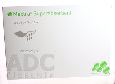 Mextra Superabsorbent 20x30 cm superabsorbujúci obväz 1x10 ks