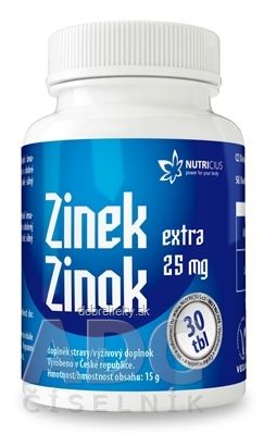 NUTRICIUS Zinok EXTRA 25 mg tbl 1x30 ks