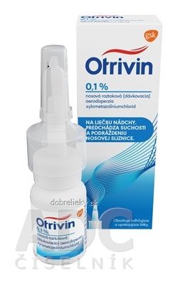 Otrivin 0,1 % aer nao, sprej (fľ.HDPE s dávkovačom) 1x10 ml