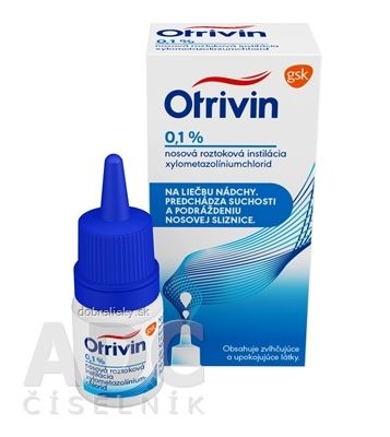 Otrivin 0,1 % int nao, kvapky 1 mg 1x10 ml