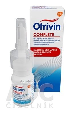 Otrivin Complete aer nao (fľ.HDPE s dávkovačom ovl. prstami) 1x10 ml