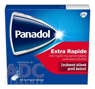 Panadol Extra Rapide tbl eff 500 mg/65 mg (strip papier/PE/Al/PE) 1x12 ks