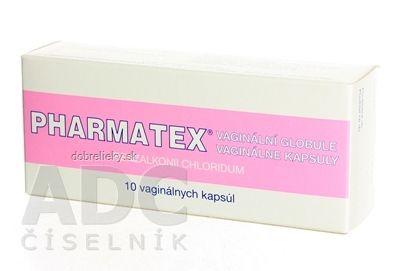 PHARMATEX 18,9 mg vaginálne čapíky sup vag (blis.PVC/LDPE) 18,9 mg 1x10 ks