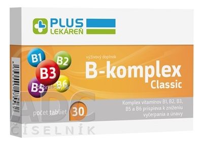 PLUS LEKÁREŇ B-komplex Classic tbl 1x30 ks
