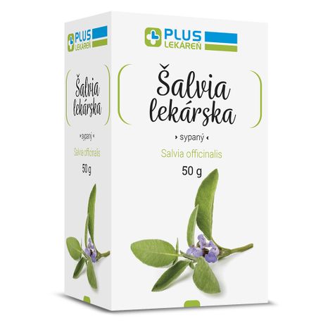 PLUS LEKÁREŇ Šalvia lekárska sypaná droga, čaj 1x50 g