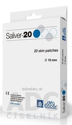 Saliver-20 náplasti na odstránenie bradavíc, s kyselinou salicylovou, priemer 10 mm, 1x20 ks