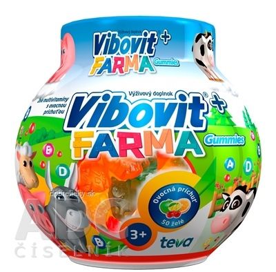VIBOVIT+ FARMA Gummies želé s ovocnou príchuťou (inov.2018) 1x50 ks