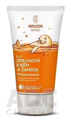 WELEDA 2v1 Sprchový krém a šampón Šťastný pomarač 1x150 ml