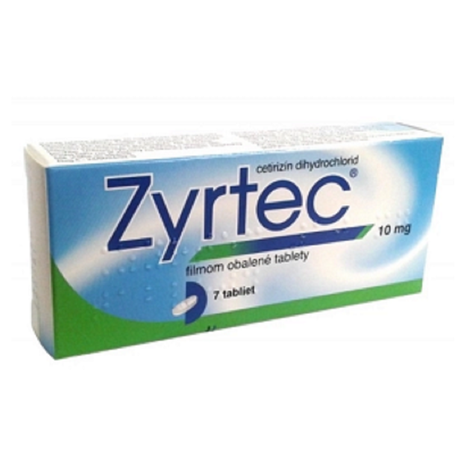 ZYRTEC tbl flm 10 mg (blis.Al/PVC) 1x7 ks